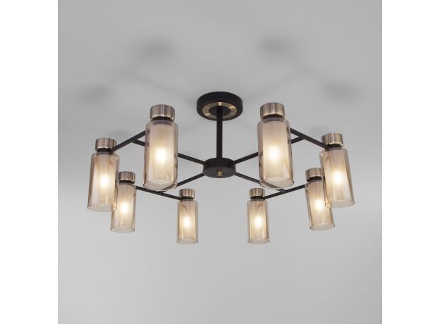 Потолочная люстра со стеклянными плафонами 70115/8 черный