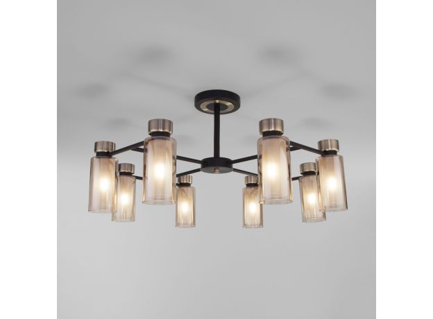 Потолочная люстра со стеклянными плафонами 70115/8 черный