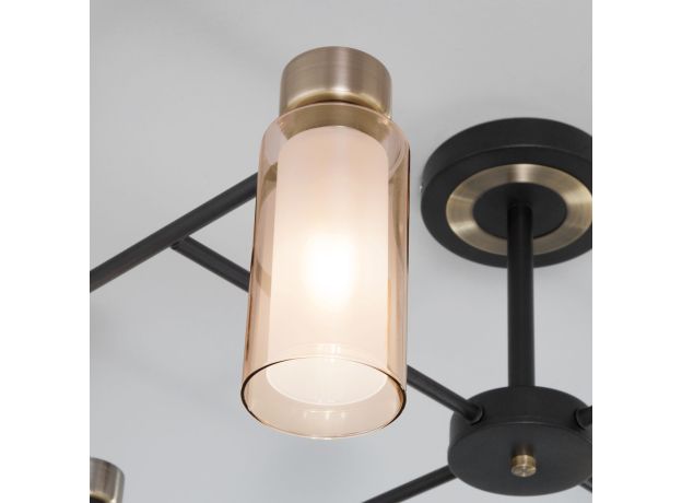 Потолочная люстра со стеклянными плафонами 70115/8 черный