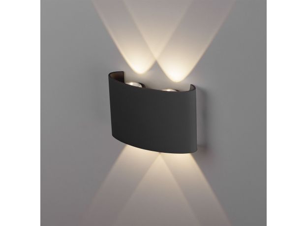 Пылевлагозащищенный светодиодный светильник Twinky Double чёрный IP54 1555 TECHNO LED