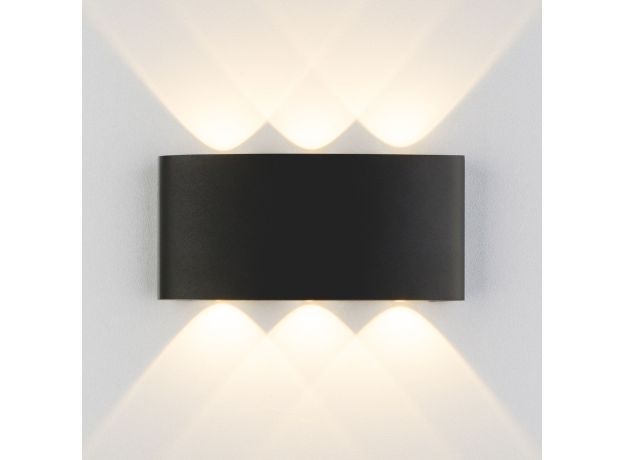 Пылевлагозащищенный светодиодный светильник Twinky Trio чёрный IP54 1551 Techno LED чёрный