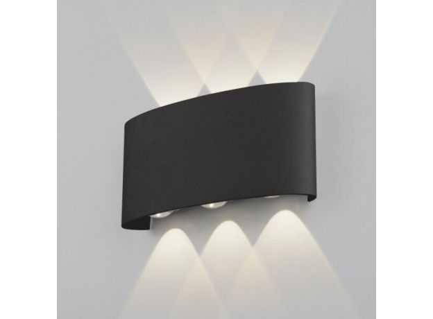 Пылевлагозащищенный светодиодный светильник Twinky Trio чёрный IP54 1551 Techno LED чёрный