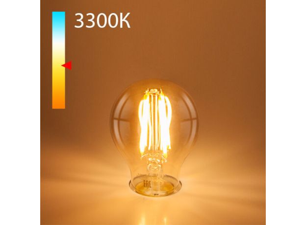 Филаментная светодиодная лампа А60 12W 3300K E27 BLE2710