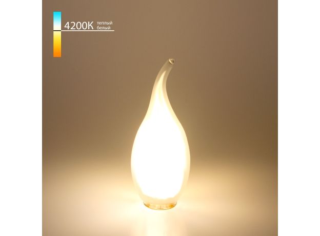Филаментная светодиодная лампа "Свеча на ветру" CW35 7W 4200K E14 BLE1415