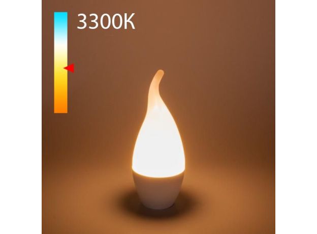 Светодиодная лампа "Свеча на ветру" CA37 8W 3300K E14 BLE1431