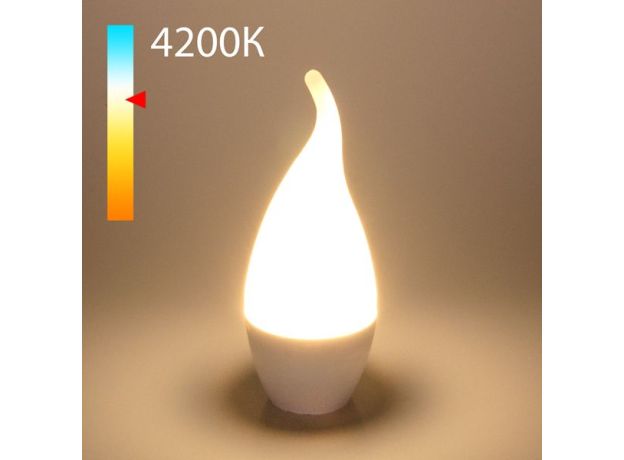Светодиодная лампа "Свеча на ветру" CA37 8W 4200K E14 BLE1432