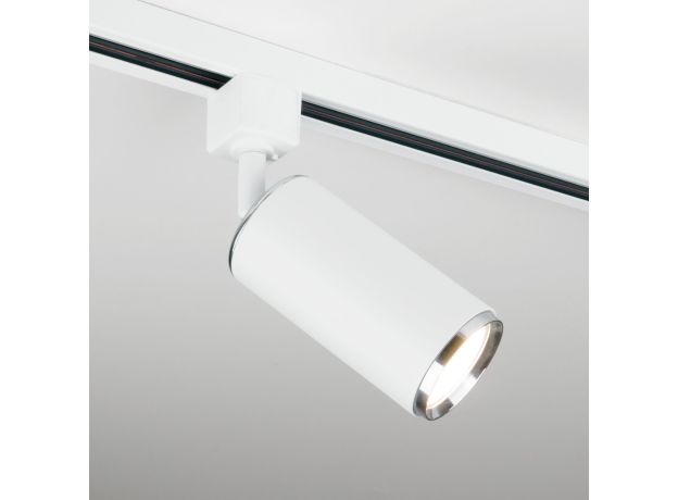 Трековый светильник для однофазного шинопровода Svit GU10 Белый/хром MRL 1013