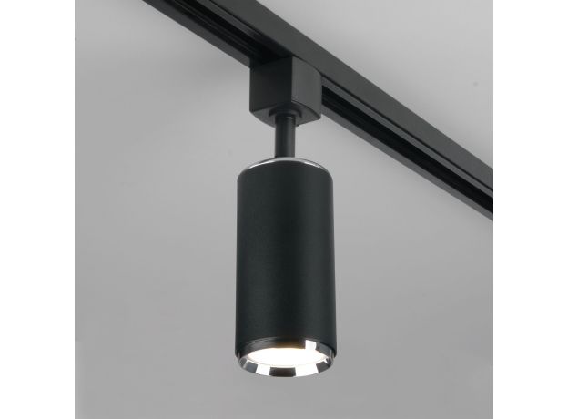 Трековый светильник для однофазного шинопровода Svit GU10 Черный/хром MRL 1013