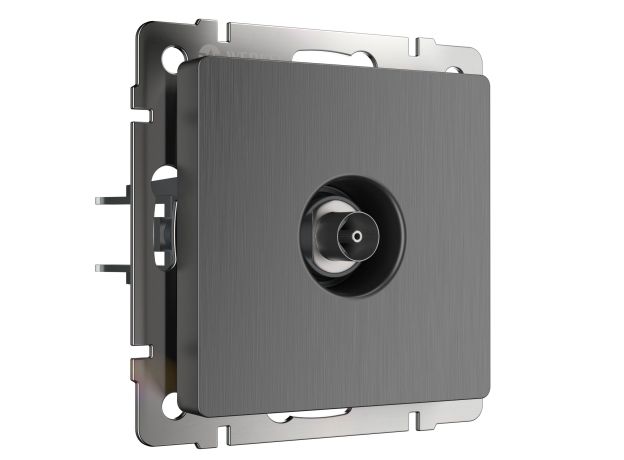 ТВ-розетка оконечная (графит рифленый) W1183004