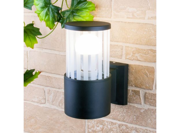 Настенный уличный светильник 1410 Techno чёрный IP54 1410 TECHNO чёрный