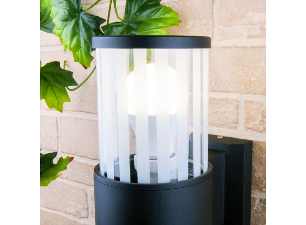 Настенный уличный светильник 1410 Techno чёрный IP54 1410 TECHNO чёрный