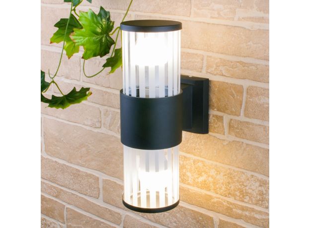 Настенный уличный светильник 1411 TECHNO чёрный IP54 1411 TECHNO чёрный