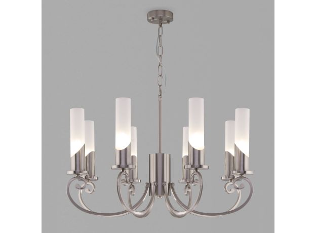 Умная классическая подвесная люстра 60117/8 никель