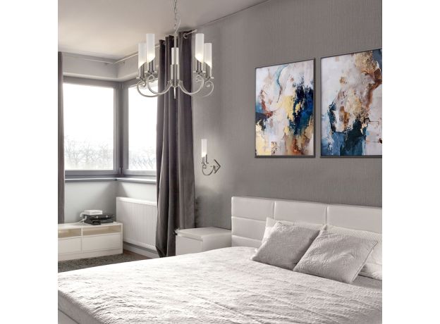 Умная подвесная люстра 60117/5 никель