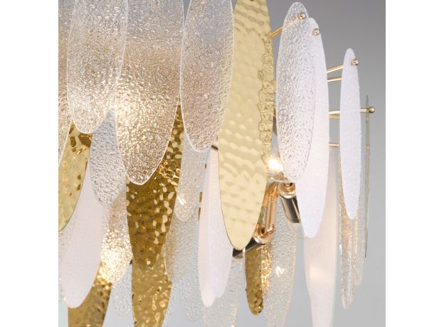 Умная подвесная люстра с фактурным стеклом 326/8