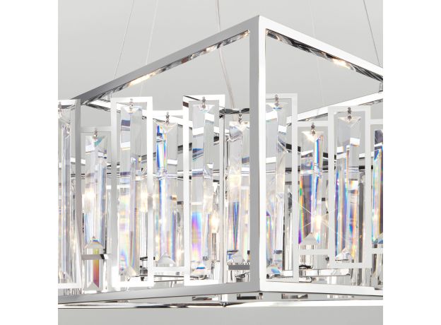 Умная подвесная люстра с хрусталем 312/6 Strotskis Smart