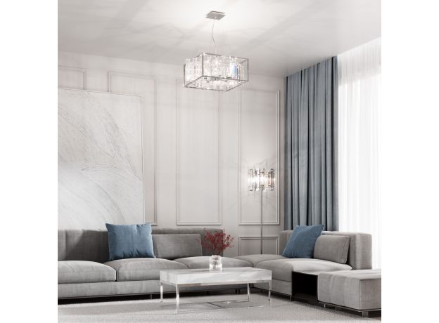 Умная подвесная люстра с хрусталем 312/6 Strotskis Smart