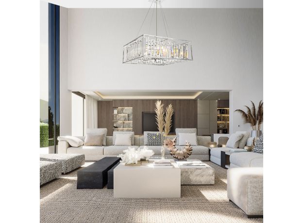 Умная подвесная люстра с хрусталем 312/9 Strotskis Smart