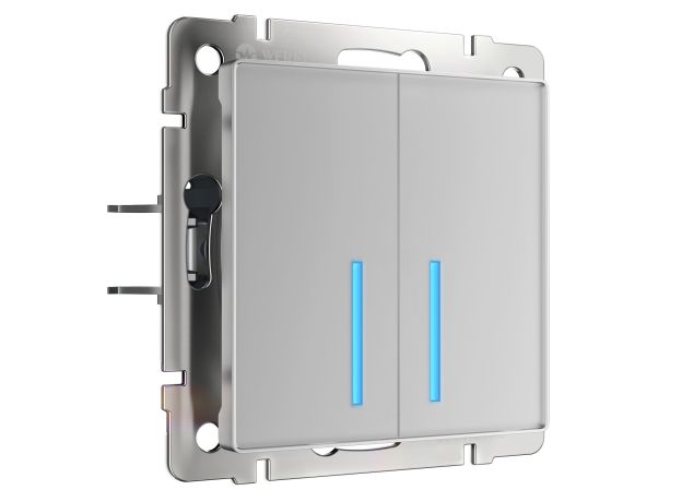 Умный сенсорный выключатель двухклавишный W4520606
