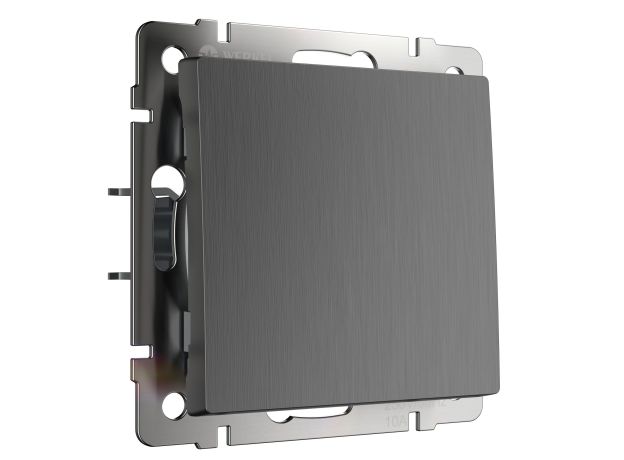 Выключатель одноклавишный проходной (графит рифленый) W1112004