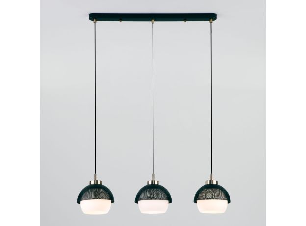 Подвесной светильник 50106/3 античная бронза/черный