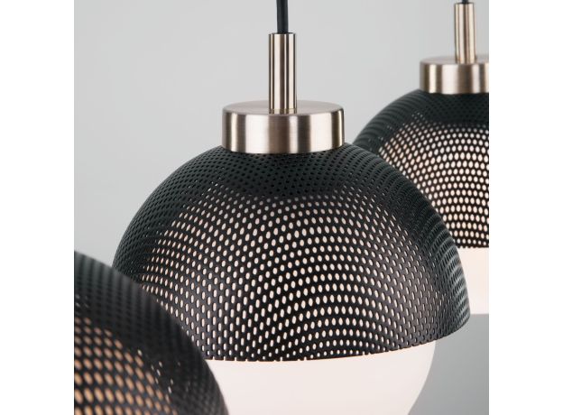 Подвесной светильник 50106/3 античная бронза/черный