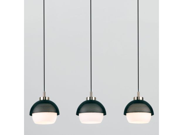 Подвесной светильник 50106/3 античная бронза/черный