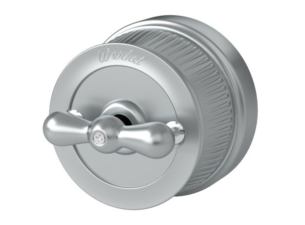 Выключатель на 4 положения двухклавишный матовый хром ретро WL19-01-05