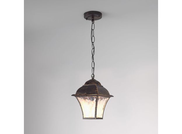 Уличный подвесной светильник Apus H черное золото IP33 GL 1009H