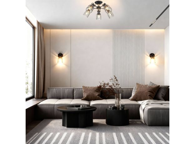 Бра в стиле лофт 70111/1 черный