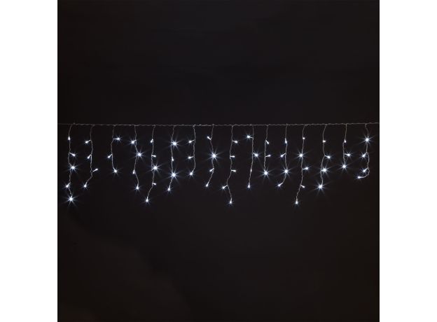 Новогодняя гирлянда бахрома белый 1,8*0,5м IP20 100-001 белый