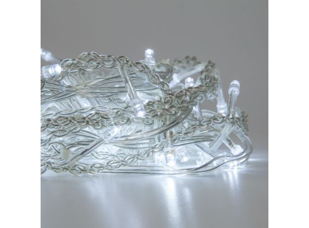 Новогодняя гирлянда занавес белый 1,5*1м IP20 200-001 белый