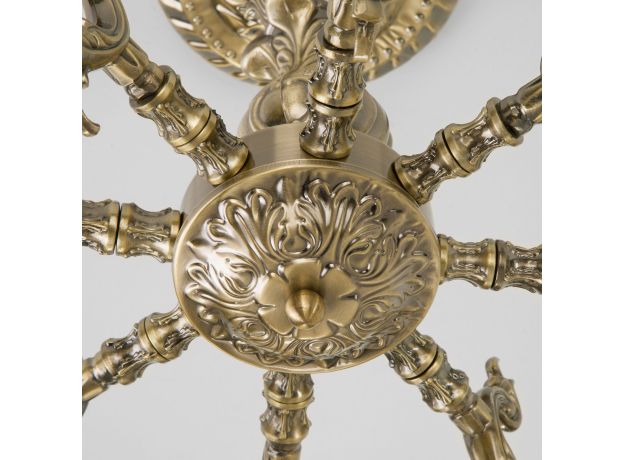 Классическая потолочная люстра 60106/8 античная бронза
