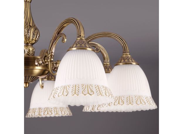 Классическая потолочная люстра 60107/8 античная бронза