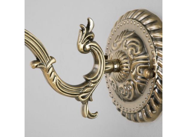 Классическое бра со стеклянным плафоном 60106/1 античная бронза