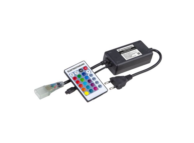 Контроллер для гибкого неона RGB LS001 220V 5050 с ПДУ (ИК) IP20 LSC 011