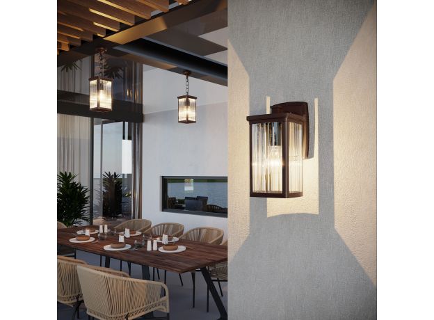 Подвесной уличный светильник Lame H кофе IP33 GL 1006H