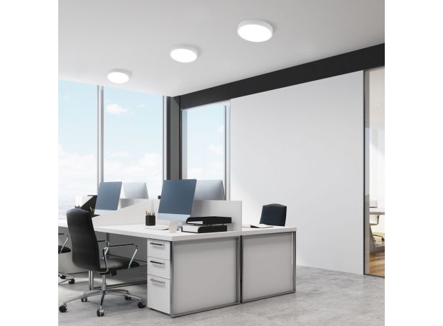 Накладной потолочный светодиодный светильник DLR034 24W 4200K