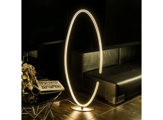 Напольный светодиодный светильник 80415/1 сатин-никель