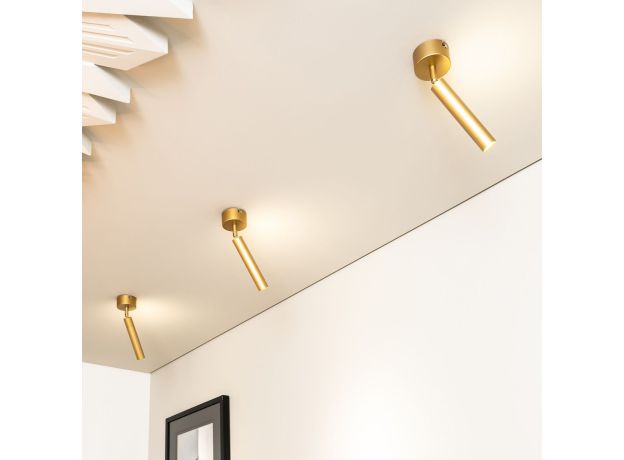 Настенно-потолочный светодиодный светильник 20084/1 LED матовое золото