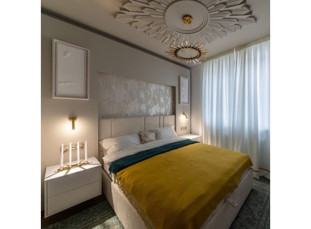 Настенно-потолочный светодиодный светильник 20084/1 LED матовое золото