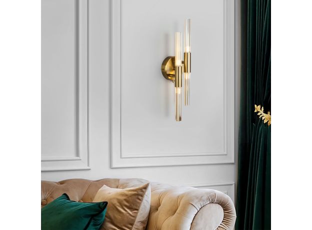 Настенный светильник со стеклянными плафонами 557/4