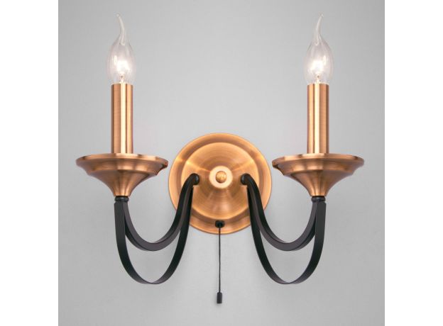 Бра в стиле лофт 60098/2 черный