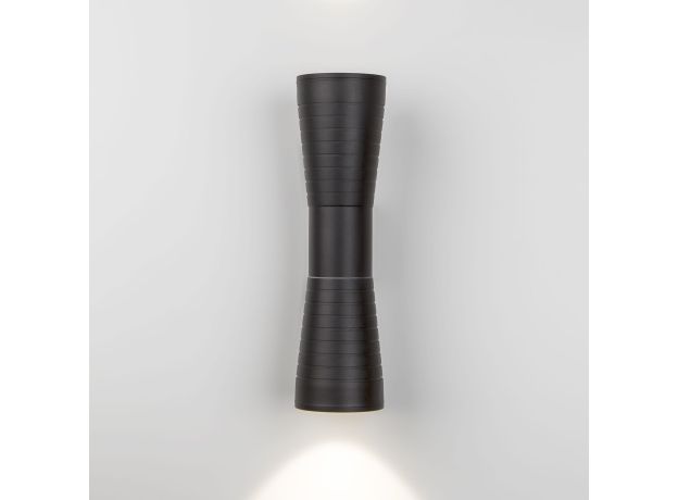 Настенный светодиодный светильник Tube double черный IP54 1502 TECHNO LED