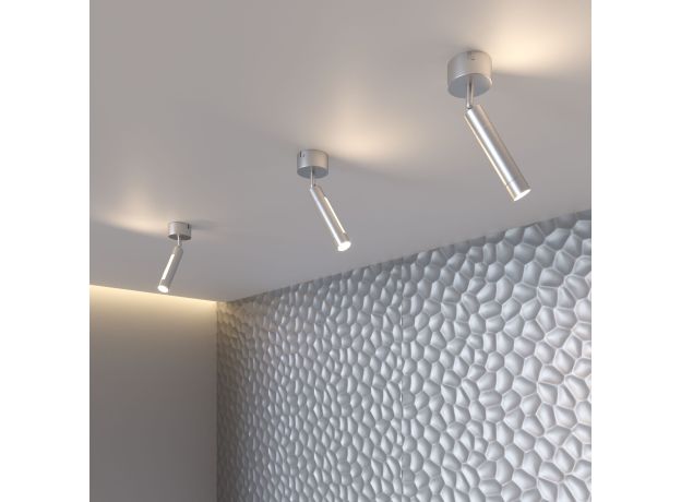 Настенно-потолочный светодиодный светильник 20084/1 LED серебро