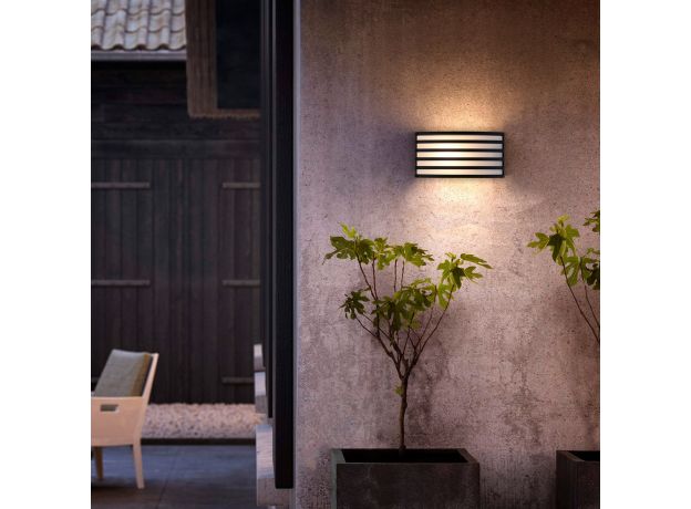 Настенный уличный светильник 1409 TECHNO черный IP54 1409 TECHNO чёрный