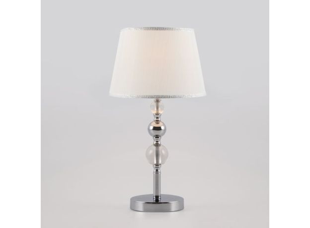 Настольная лампа с абажуром 01071/1 хром