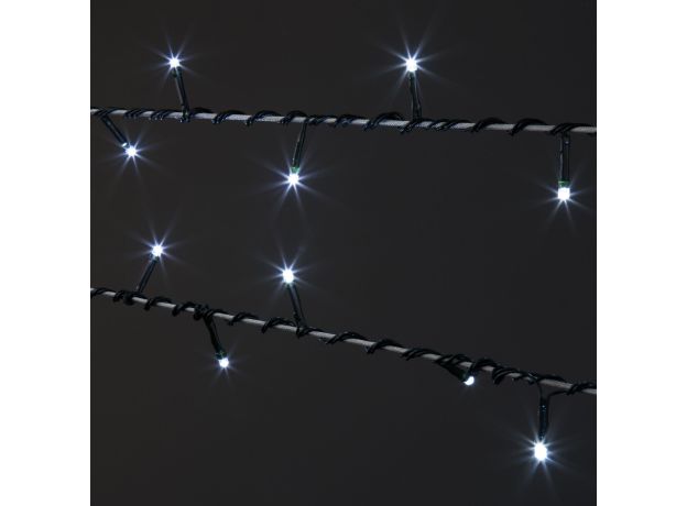 Новогодняя гирлянда нить белый 10м IP20 400-002 белый