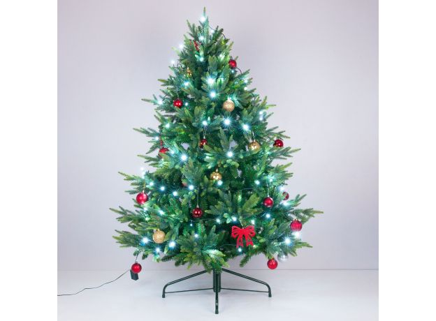 Новогодняя гирлянда нить белый 5 м IP20 400-001 белый