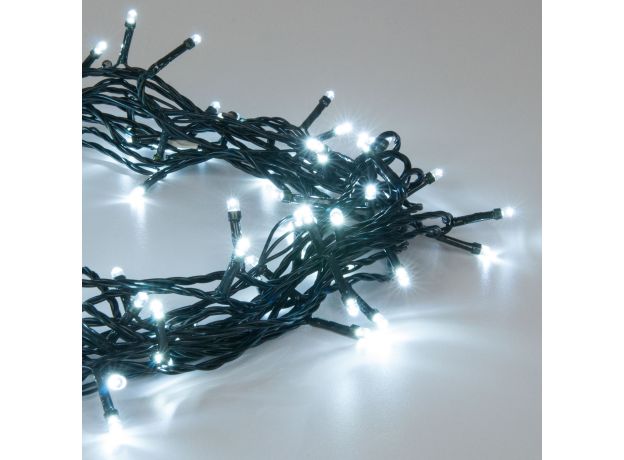 Новогодняя гирлянда нить белый 5 м IP20 400-001 белый
